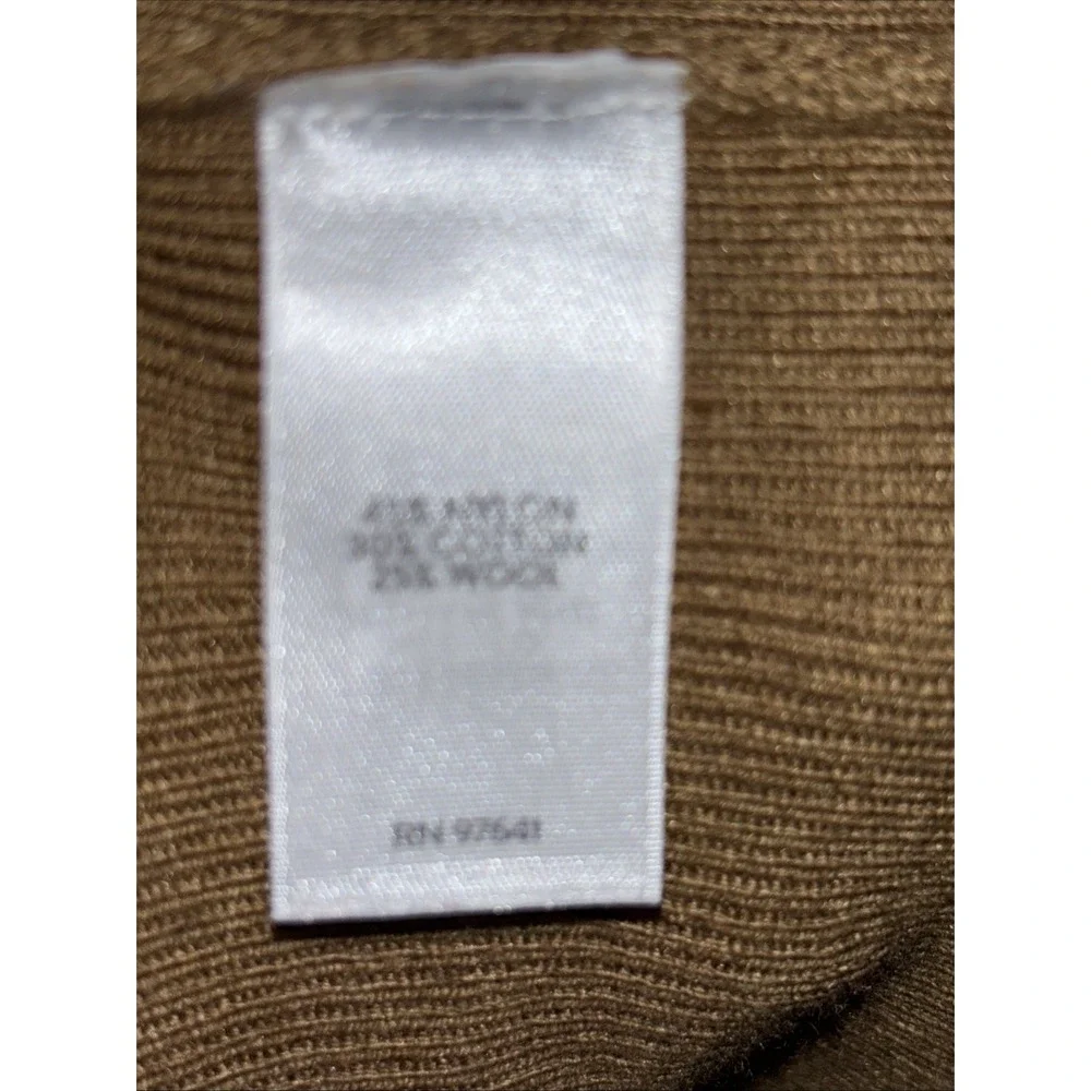 J. Crew Long Open Front Cardigan Sweater Camel‎ Brown Pockets Women's L